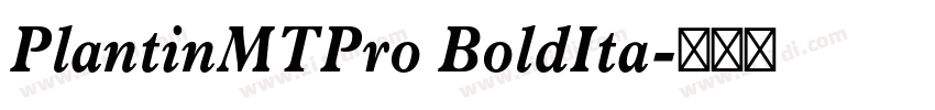 PlantinMTPro BoldIta字体转换 PlantinMTPro BoldIta字体转换